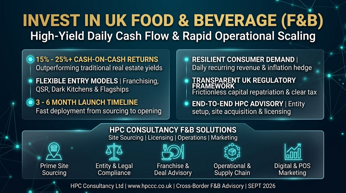 Why Egypt Investors Must Consider the UK Food and Beverage Sector as Their Primary Entry Point